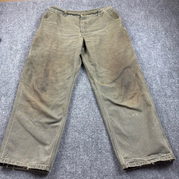 Carhartt Other - CARHARTT Men’s Grey/green Khaki Utility Cargo Work Pants Worn size: 34